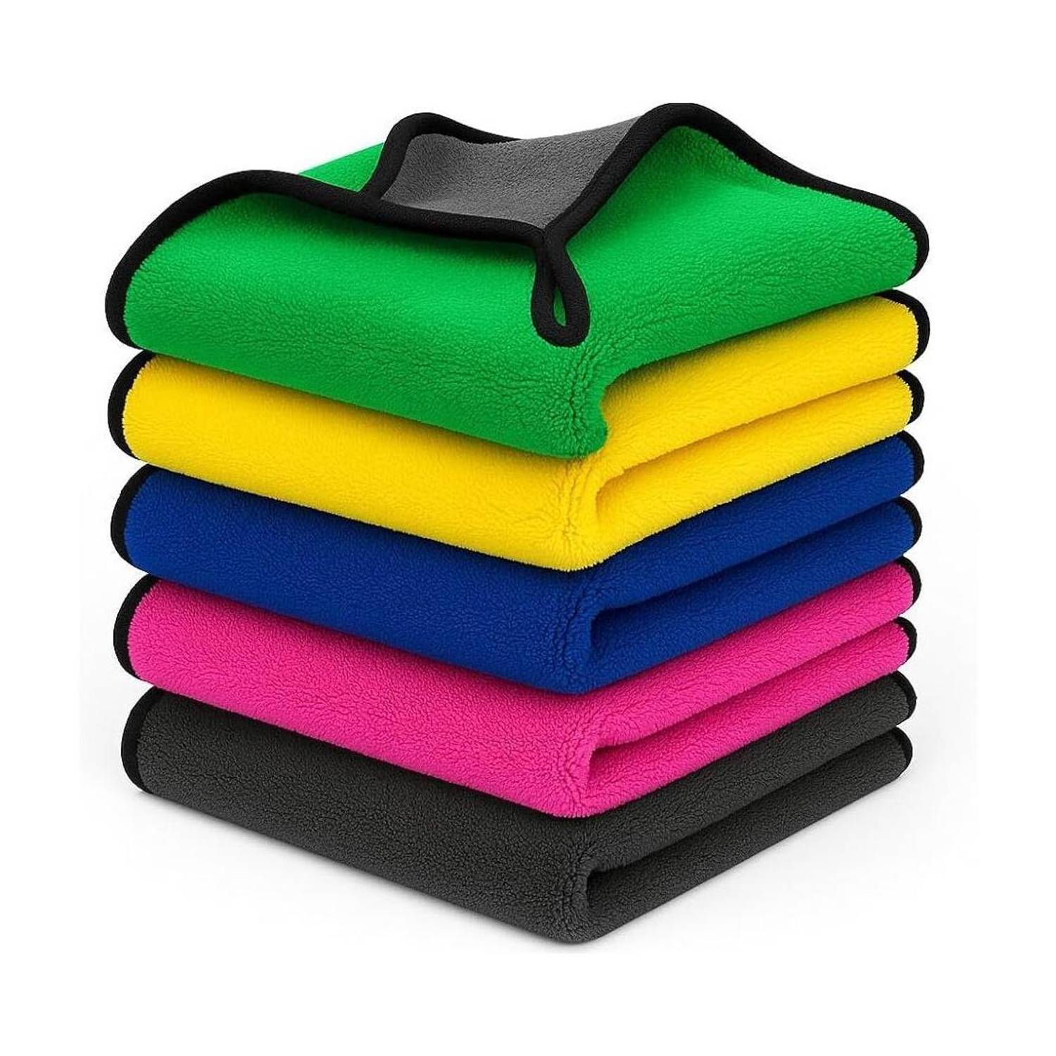 soxsense Microfiber Vehicle Washing Cloth Pack of 5 - Image 1