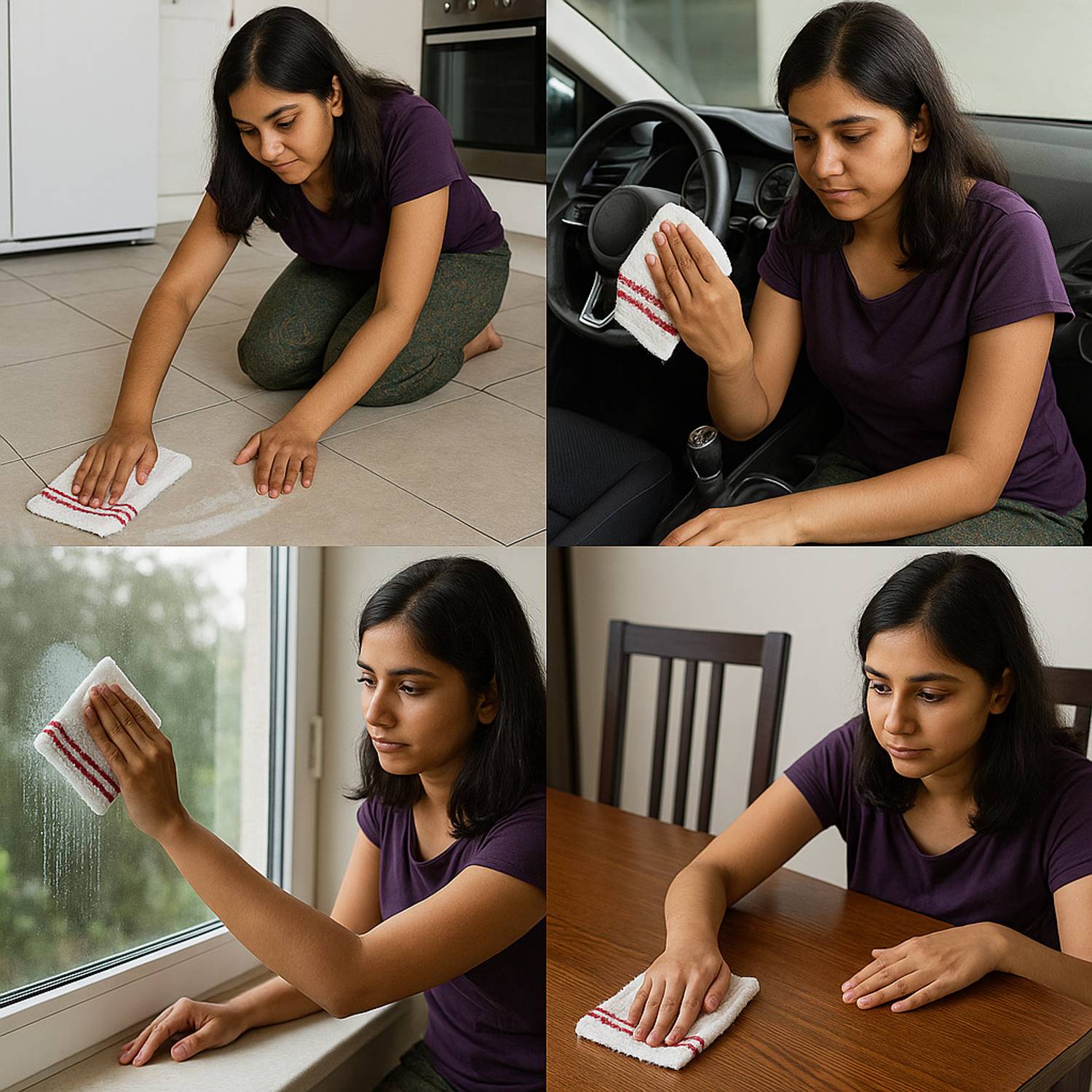 GABA Floor Clean Pocha for ScratchFree Mopping,Sweeping,Dusting