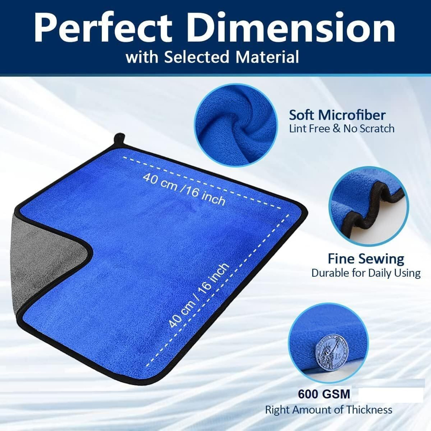 Image of JN MART Microfiber Vehicle Washing Cloth
