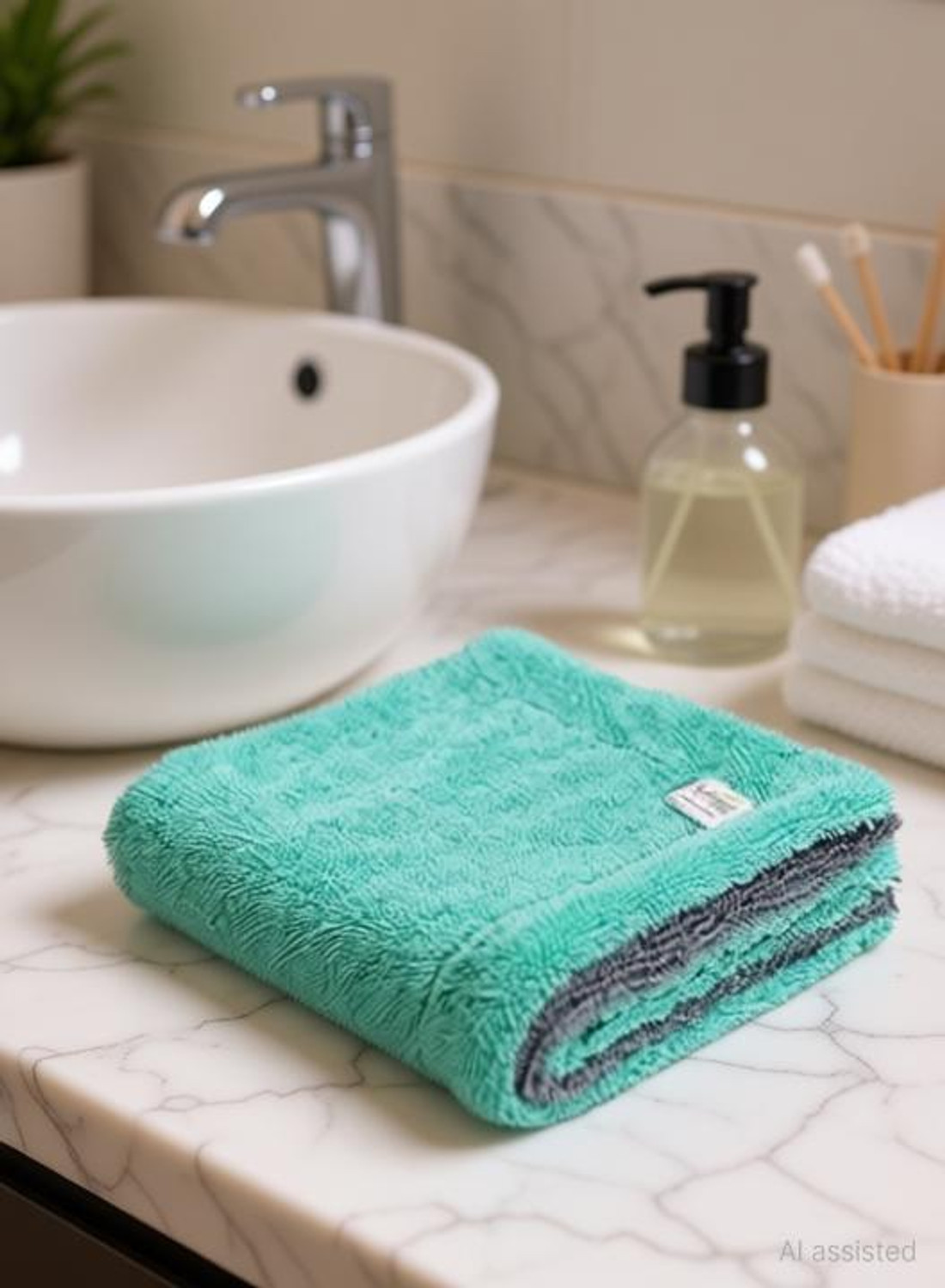 Image of SOFTSPUN SOFTSPUN Dry Microfiber Cleaning Cloth home & kitchen Wet Microfiber Cleaning Cloth
