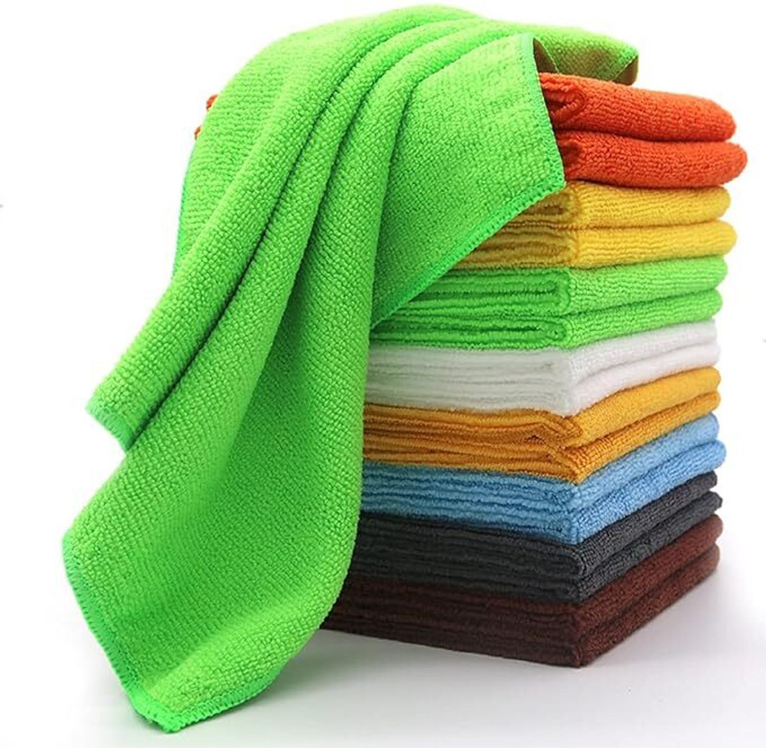 Image of Greensify Microfiber Vehicle Washing Cloth (Pack Of 5, 250 GSM) Dry Microfiber Cleaning Cloth