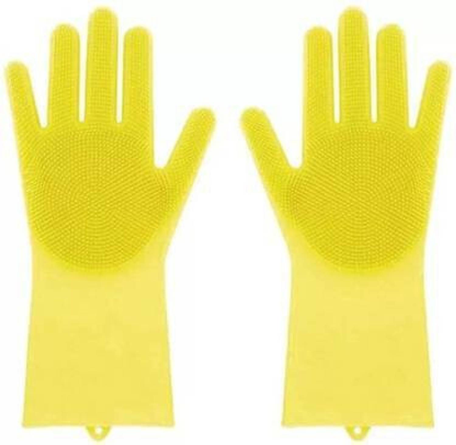 Avlokan HighClaire Magic Silicone Dish Washing Gloves Wet and Dry Glove Set