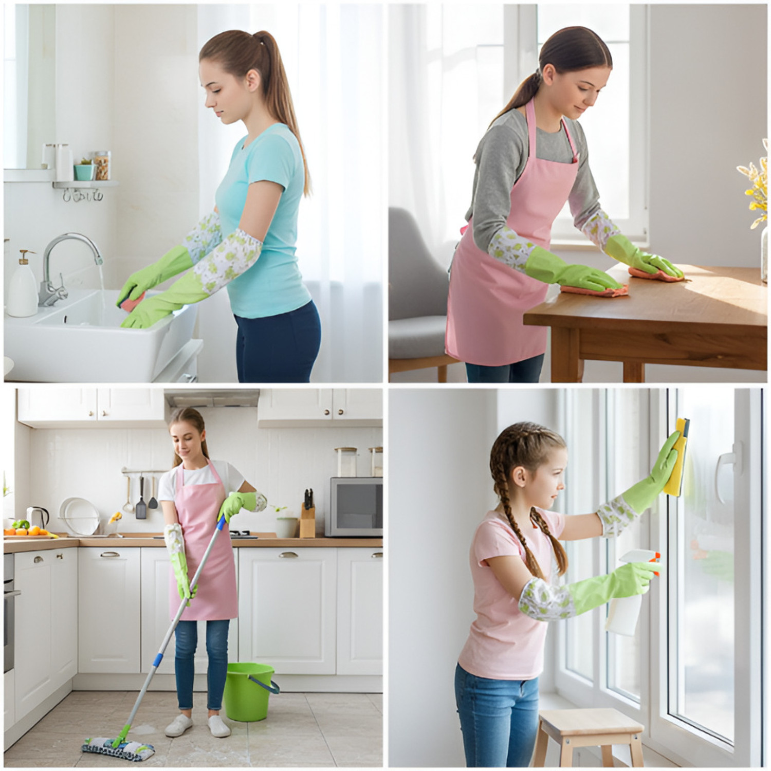 Image of Flipkart SmartBuy PVC FlockLined Long Elbow Length Gloves for Kitchen Dishwashing Winters Wet and Dry Glove