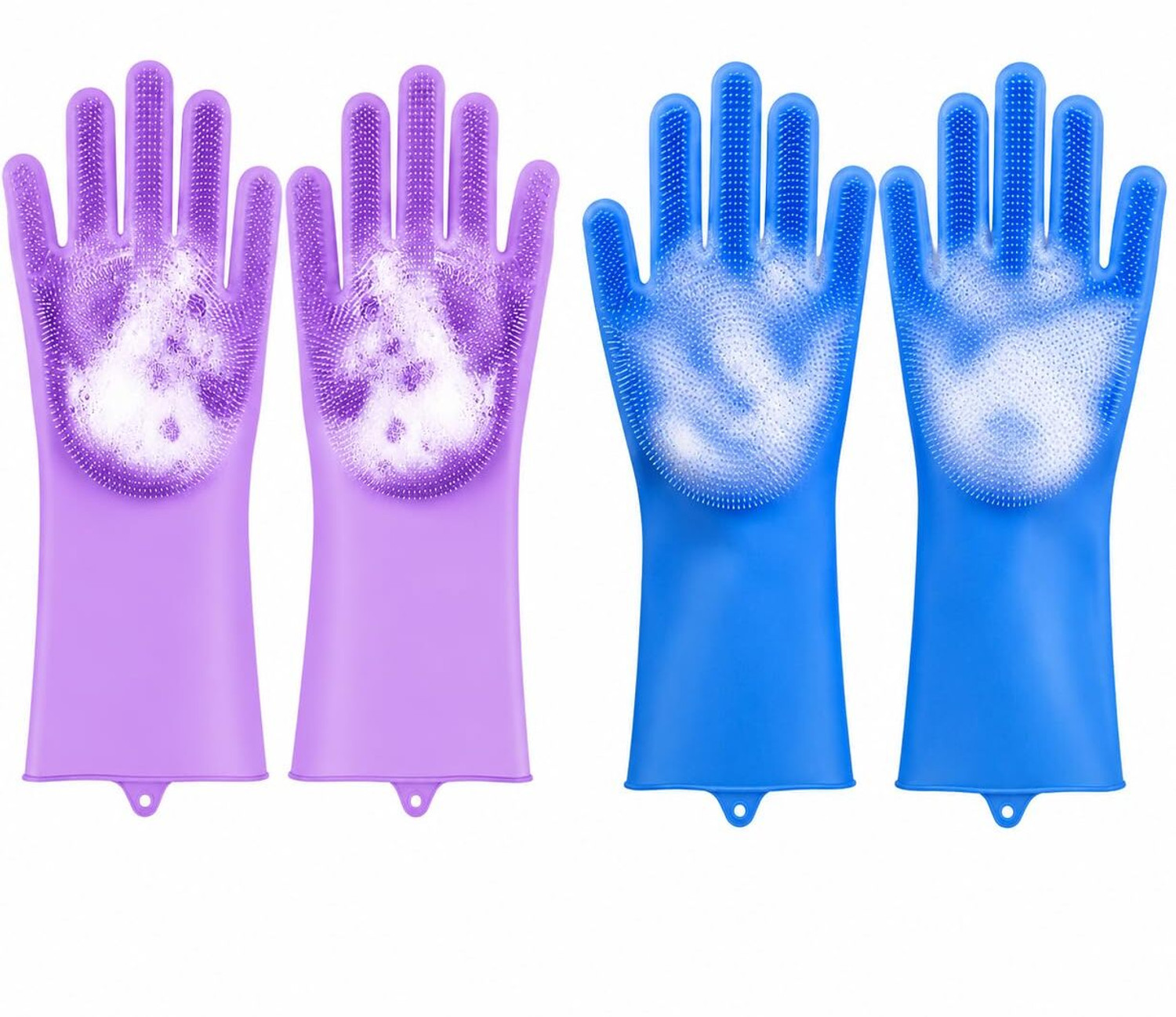 Image of starkyte Premium Silicone Scrubber Cleaning Gloves Dry Glove Set