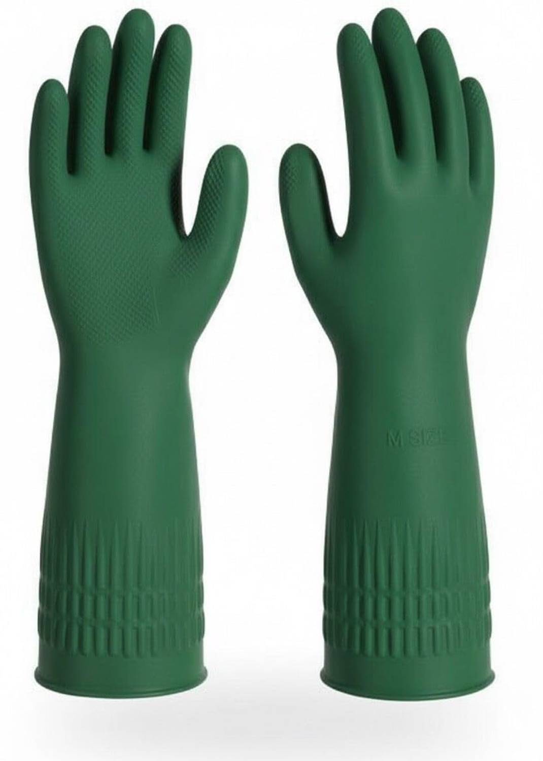 ALWAFLI Kitchen DishWashing Cleaning Household Reusable Rubber Long Sleeve Waterproof Wet and Dry Glove