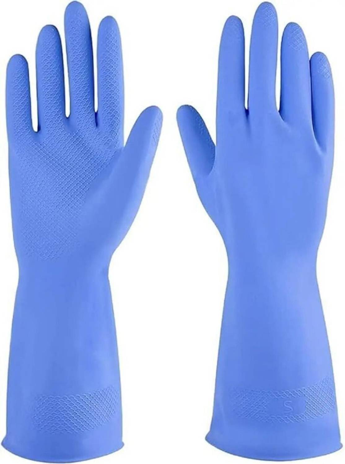 7SHIELD Multipurpose Rubber Gloves for Kitchen, Bathroom & Laundry Cleaning Wet and Dry Disposable Glove Set