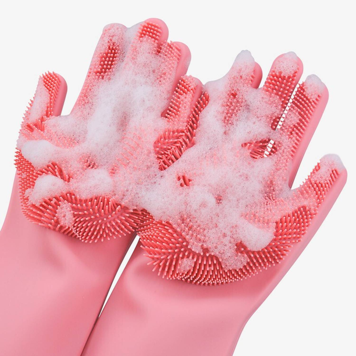 Abgrow Magic Silicone Dish Washing Gloves Wet and Dry Glove Set