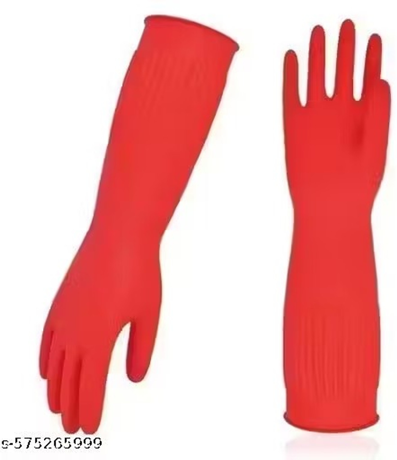 Image of MPR4 Latex Rubber Elbow length hand glove for kitchen Dishwashing and gardening Wet and Dry Glove Set