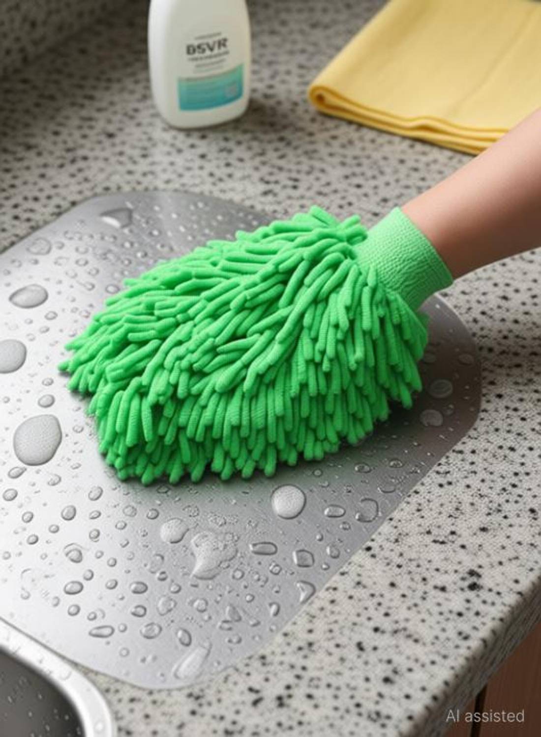 BSVR Premium Microfiber Gloves Double Sided Cleaning Glove Home Office Kitchen 104 Wet and Dry Duster