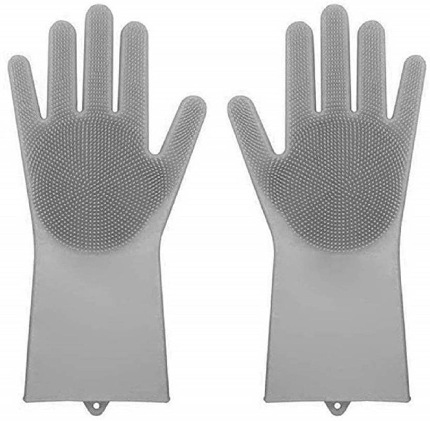 BAWALY Silicon Household Kitchen Gloves for Dish Washing, Cleaning, Gardening Wet and Dry Glove