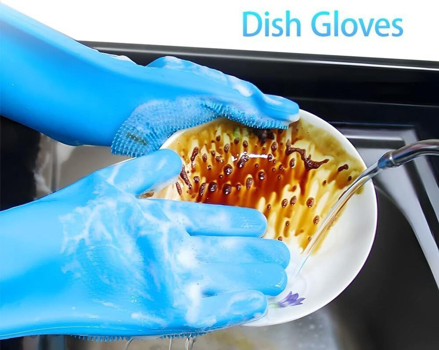 Image of Flipkart SmartBuy Magic Silicone Hand Gloves for Kitchen Dishwashing &Pet,Kitchen,Car,Bathroom Wet and Dry Glove