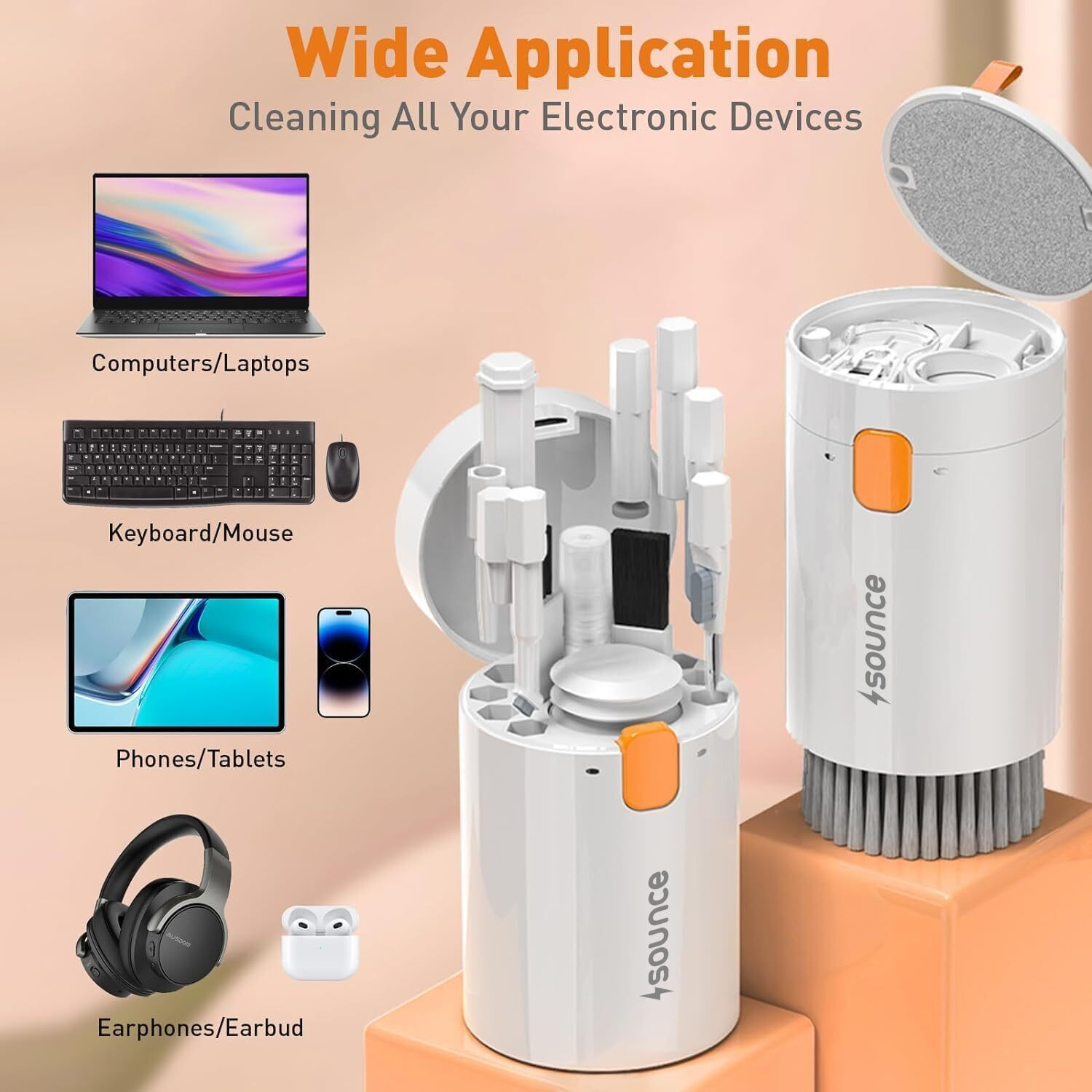 Image of sounce 20in1 Cleaning kit With 20 Multipurpose Cleaning Accessories for Laptops, Computers, Mobiles