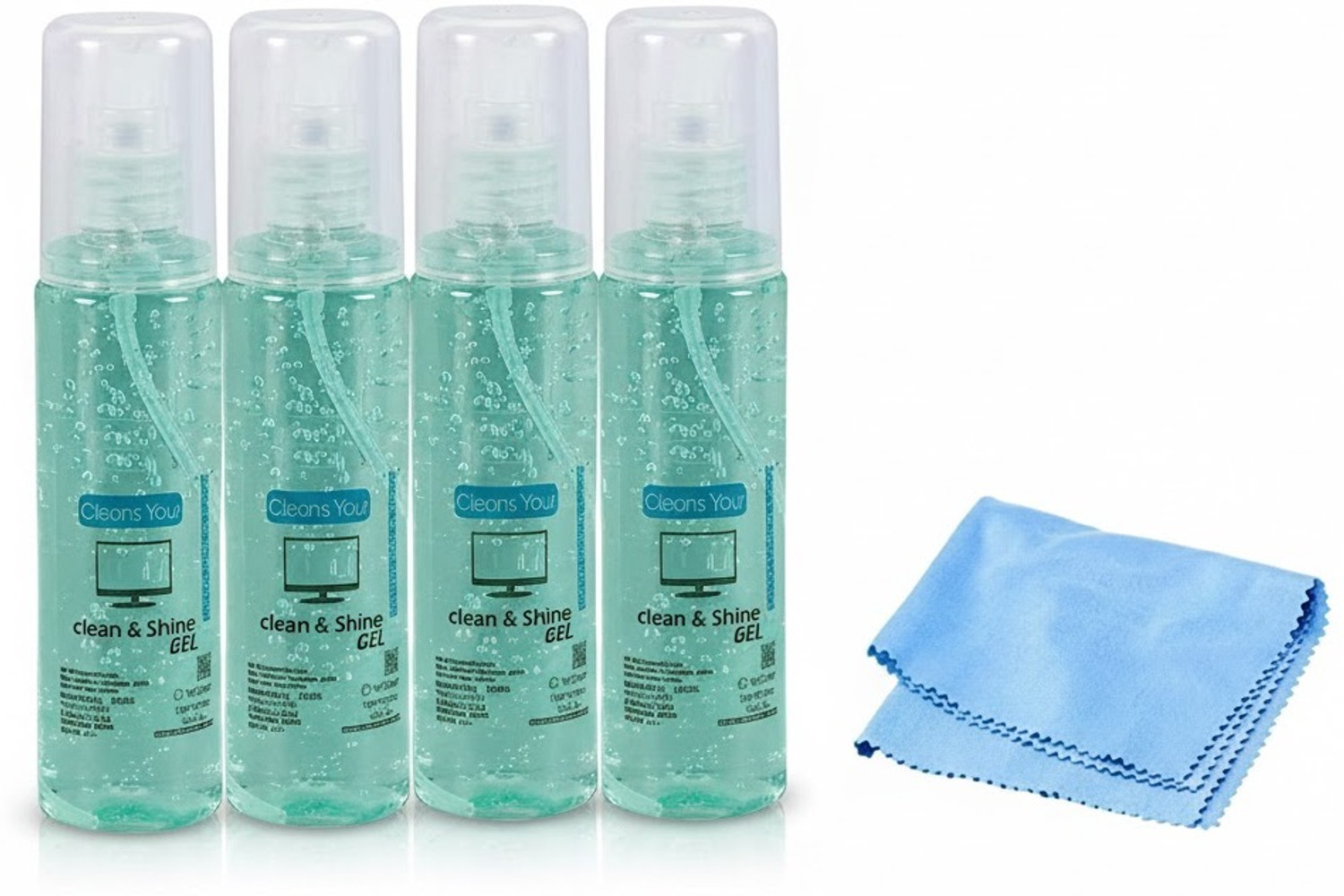 Image of SANEHA Cleaning Gel for Mobile, Laptop, Computer & iPad Screens - Pack of 4 x 100ml for Laptops, Computers