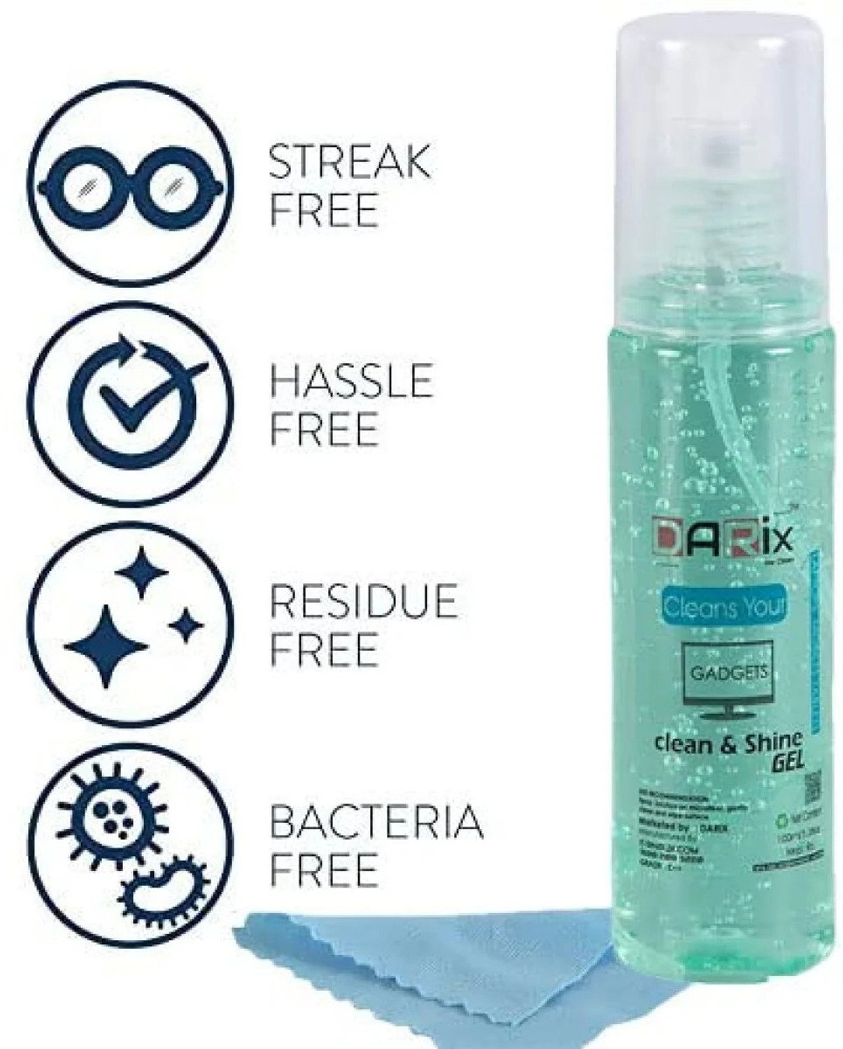 Image of rssh creation Cleaning Gel Includes Cloth for Computers, Screen Cleaner Spray for Computers, Gaming, Laptops, Mobiles