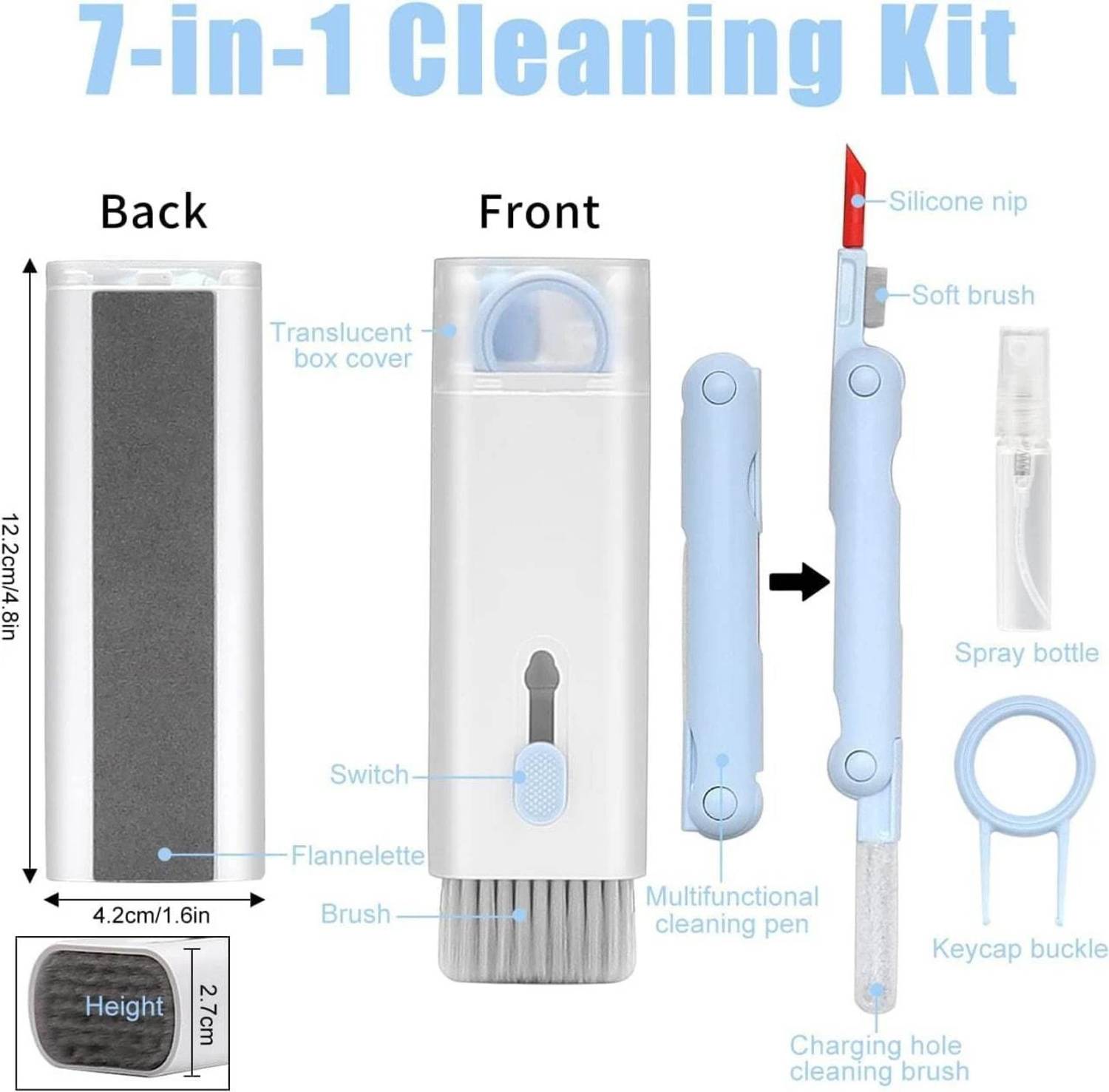 FLOSTRAIN 7 in 1 Multi-Function Electronics Cleaning Tools - Image 2