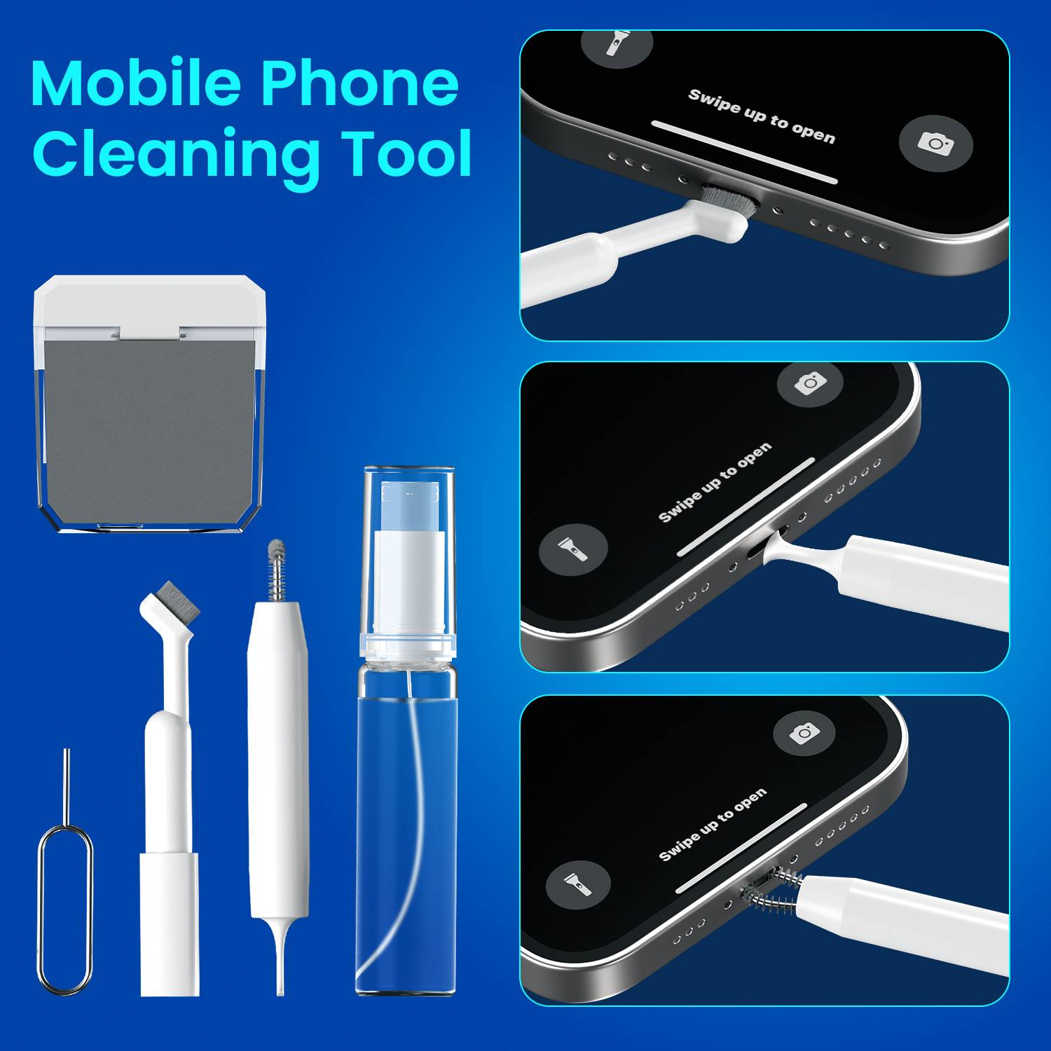 Portronics Clean One 16 in 1 Multipurpose Cleaning Kit - Image 4