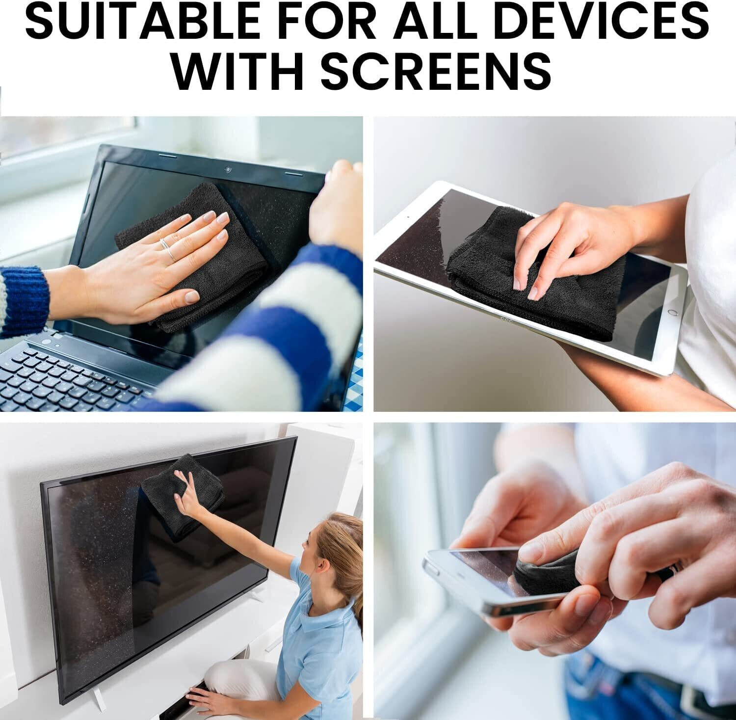 Image of VRPRIME 500ML Laptop Cleaning Kit Screen Cleaner With Large Microfibre Cloth for Computers, Laptops, Mobiles