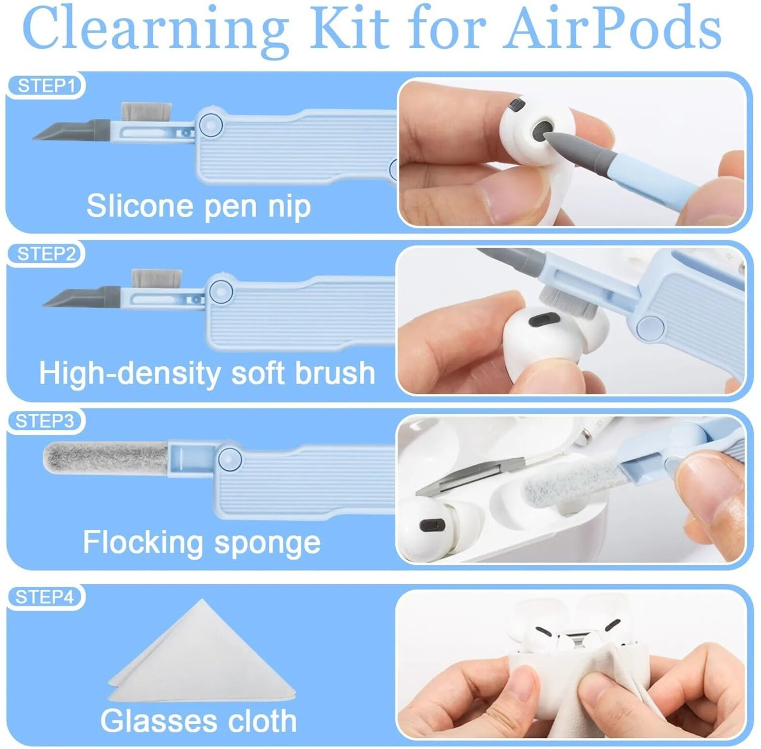 Image of yorten 7in1 Electronic Cleaner multifunctional tool set device spotless&well-maintained Electrical Cleaning Spray