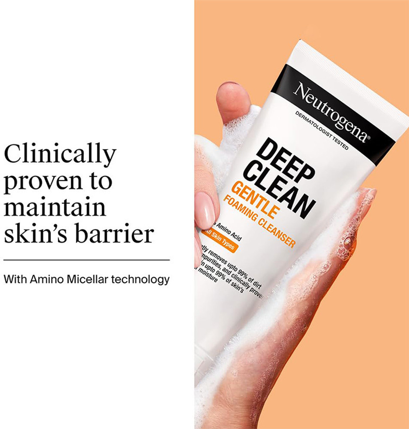 Image of NEUTROGENA Deep Clean Gentle Foaming Cleanser