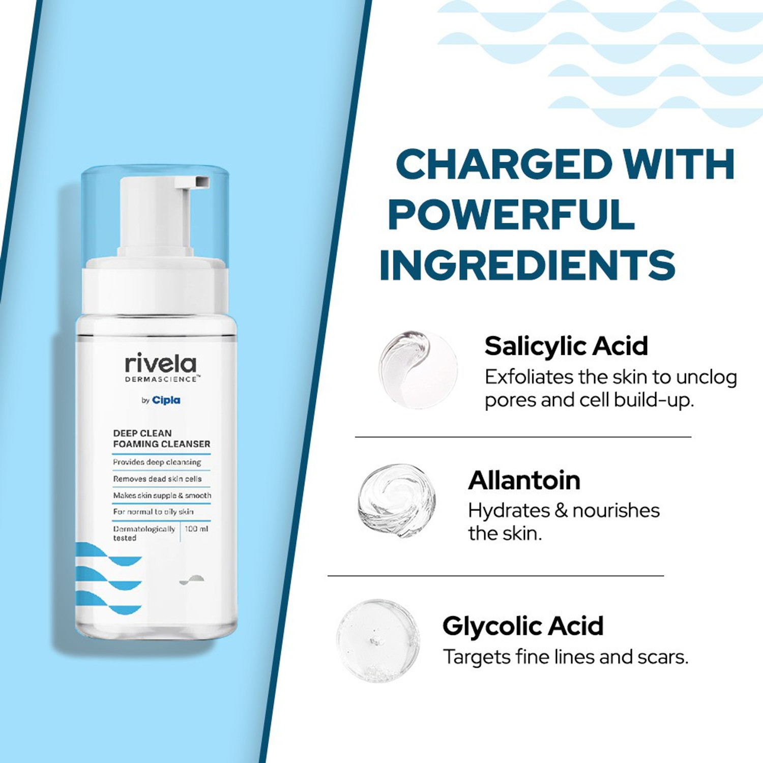 Image of Rivela Dermascience by la Deep Clean Foaming Cleanser | Provides deep cleansing Face Wash