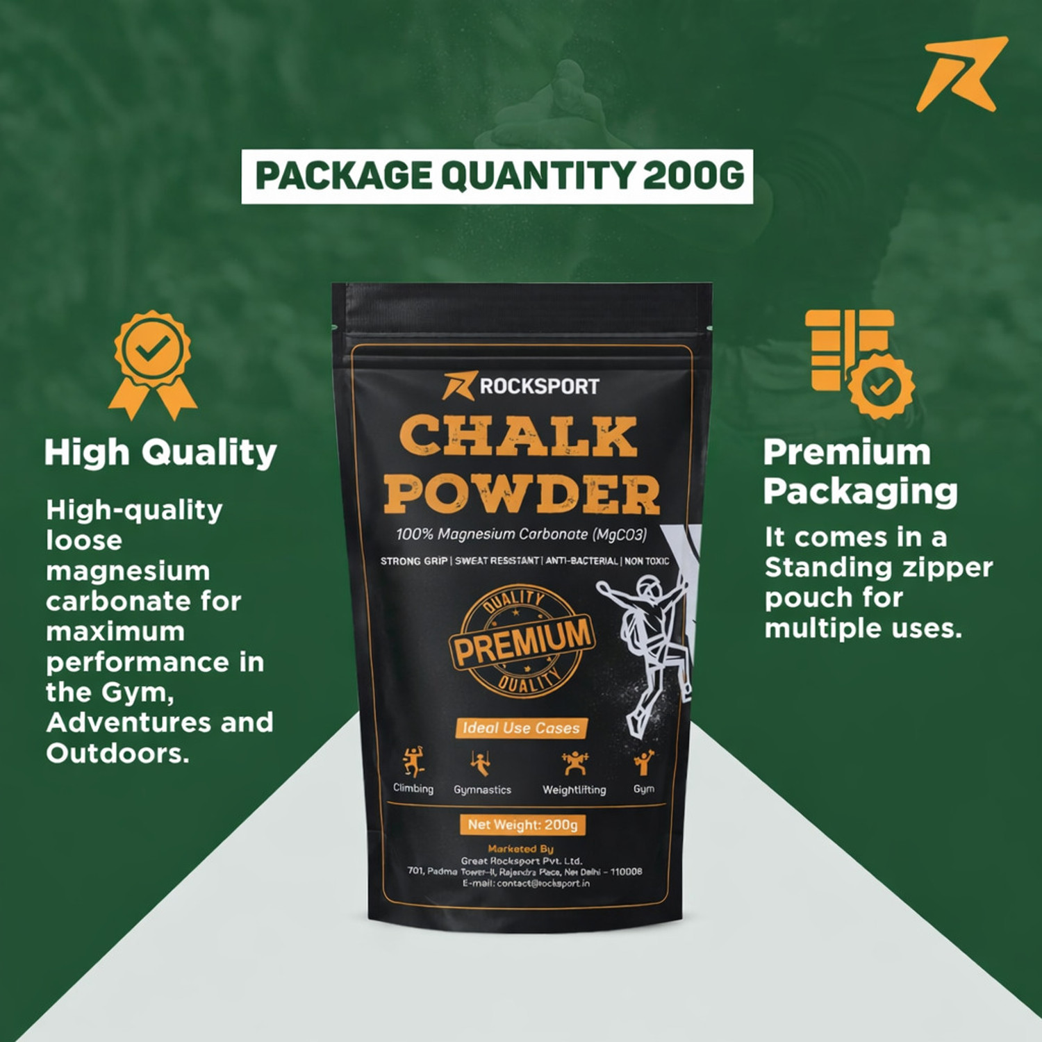 Image of Rocksport 200 g Climbing Chalk