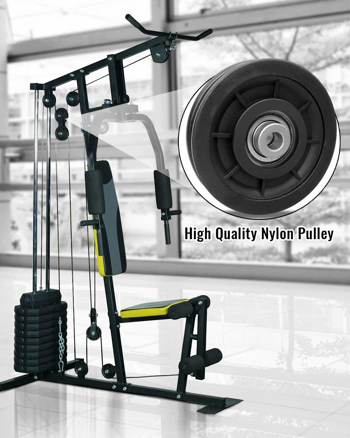 Image of Firehawk 6 Pcs Bearing Pulley Wheel Replace for Gym Equipment Part Cable Merchine Climbing Pulley