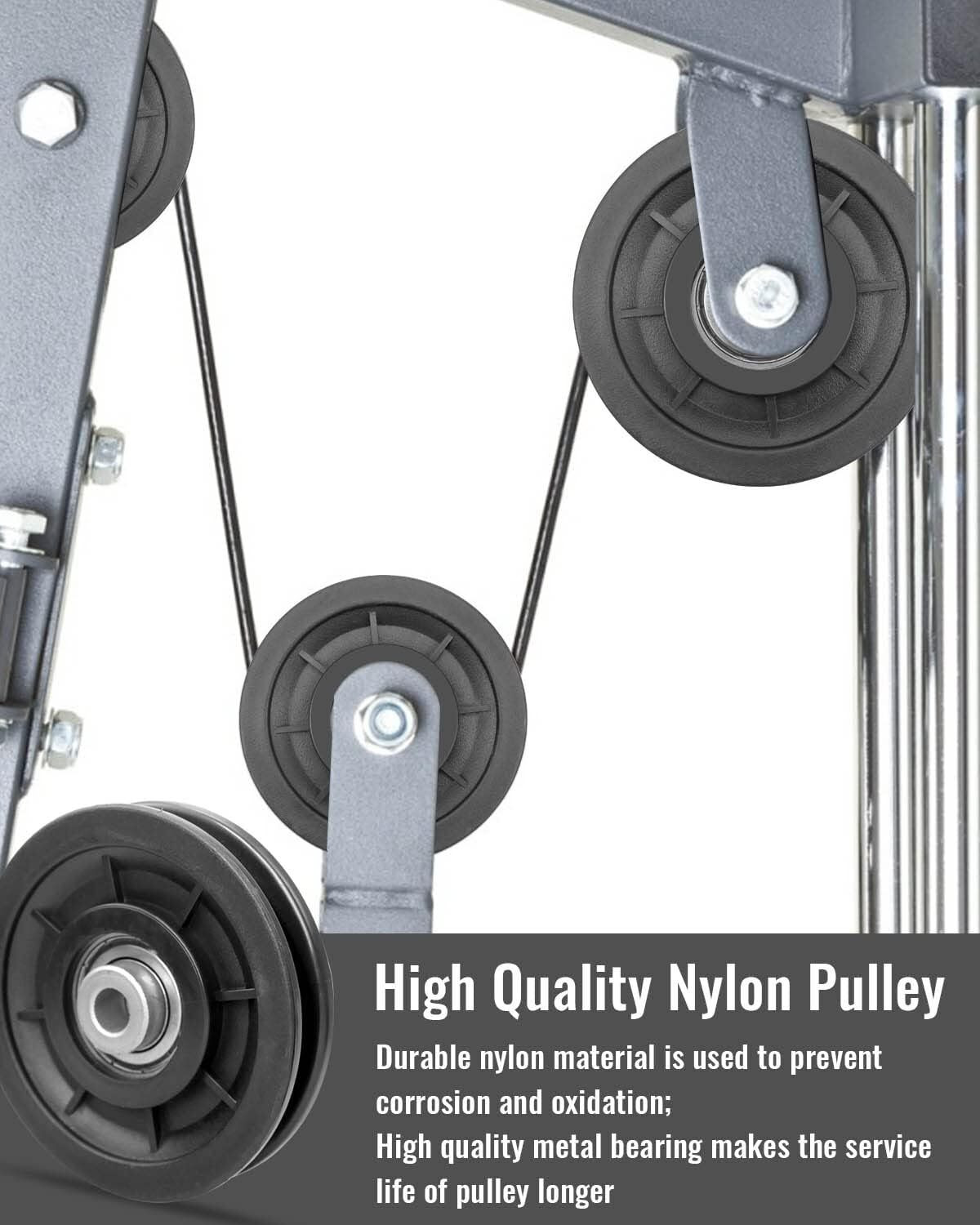 Image of Firehawk 6 Pcs Bearing Pulley Wheel Replace for Gym Equipment Part Cable Merchine Climbing Pulley