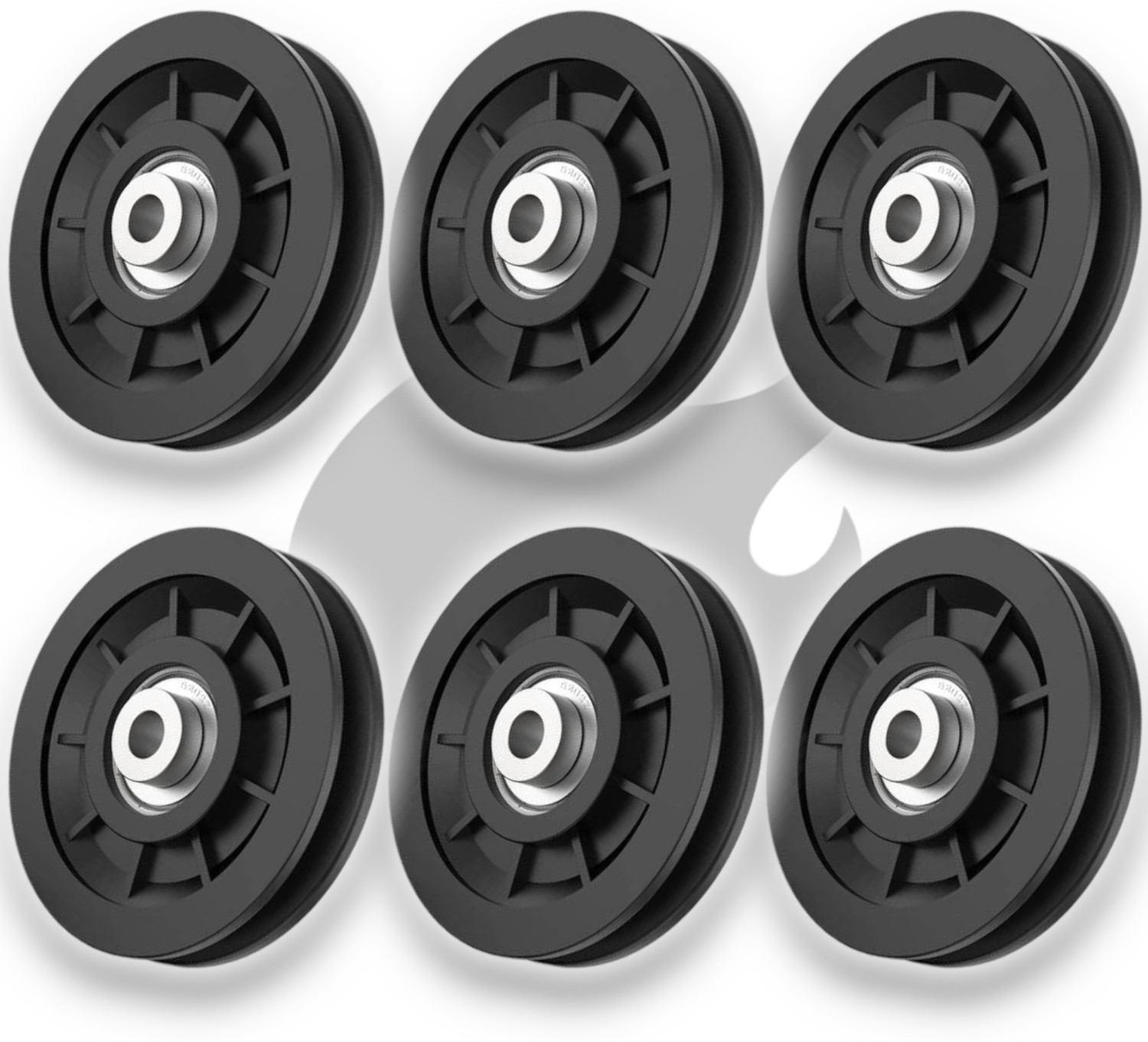 Image of Firehawk 6 Pcs Bearing Pulley Wheel Replace for Gym Equipment Part Cable Merchine Climbing Pulley
