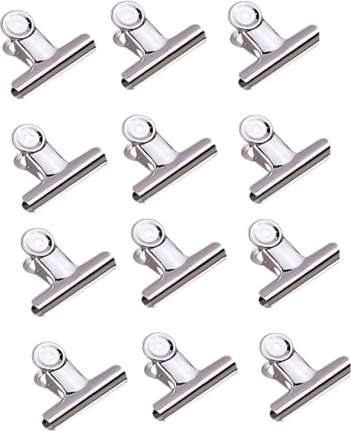 Hitech Sales 12 63 mm Stainless Steel Round Binder Clips - Image 1