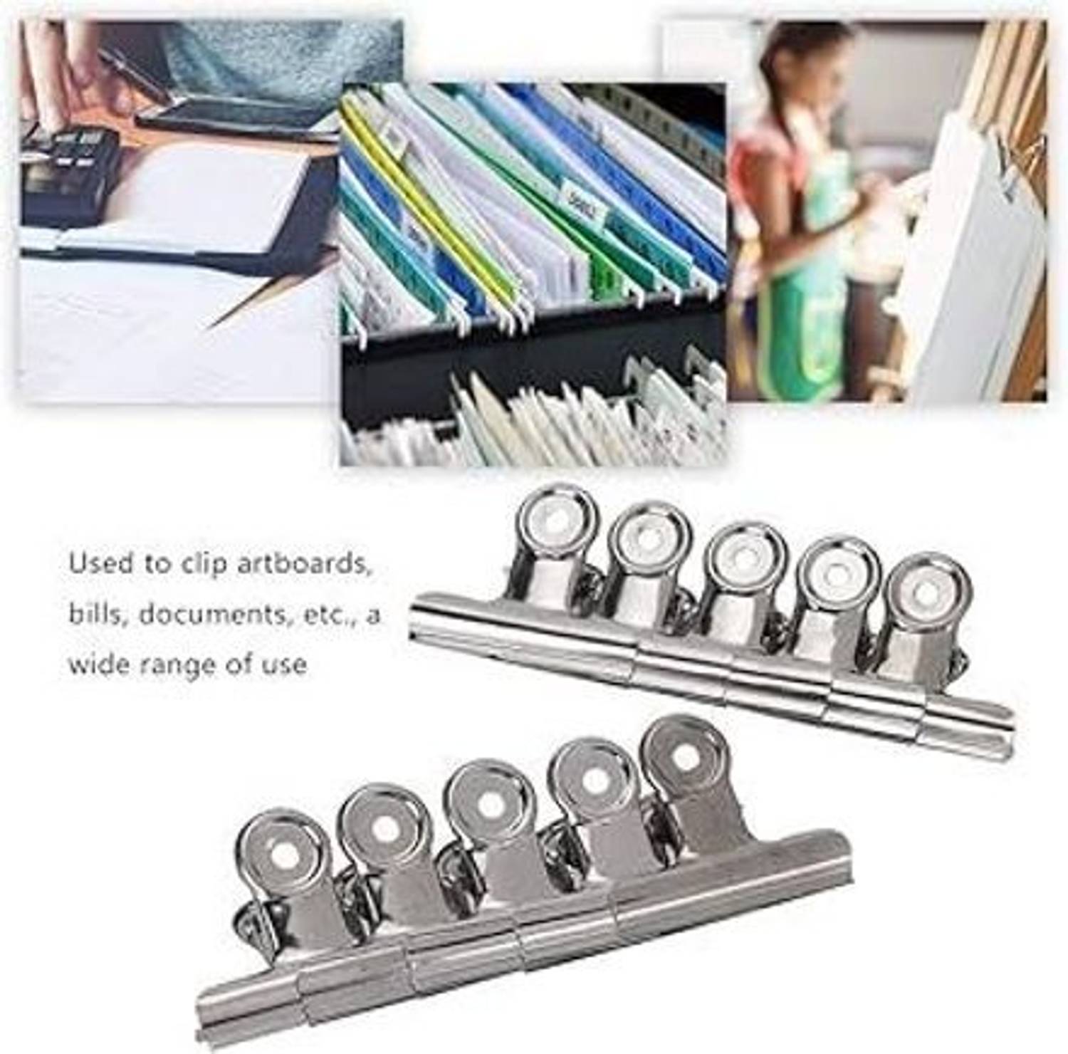 Hitech Sales 12 63 mm Stainless Steel Round Binder Clips - Image 5