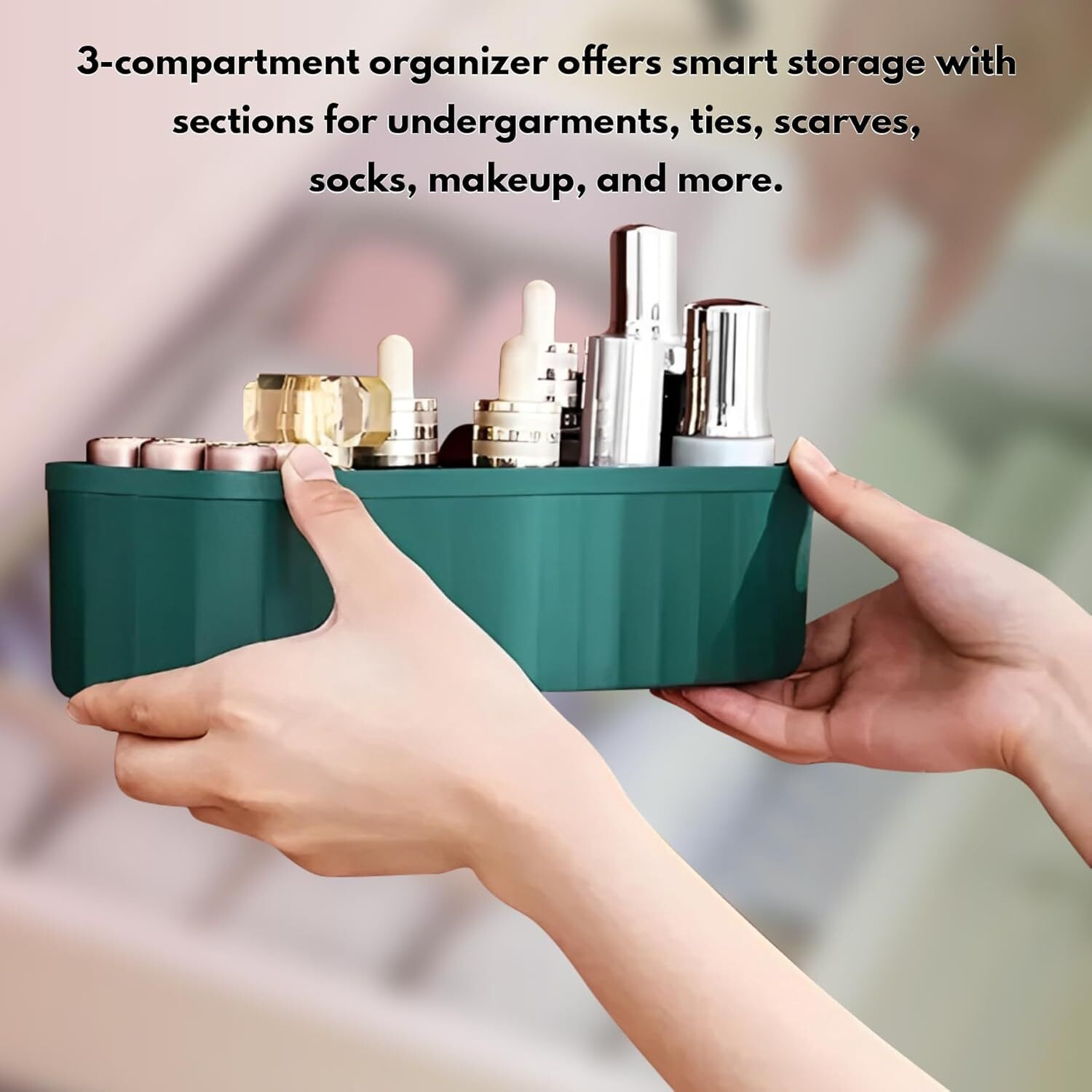 Image of CORVIN 4 Piece Socks Organizer Multipurpose Storage Box Organizer Drawer Divider