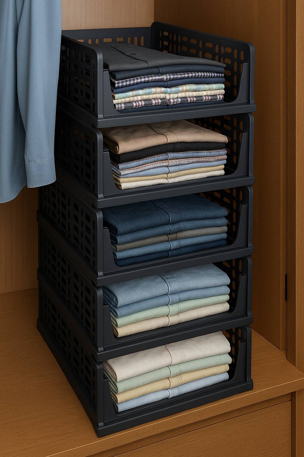 AquaDance VT-Balck Cloth Organizer (Pack 5) Drawer Divider