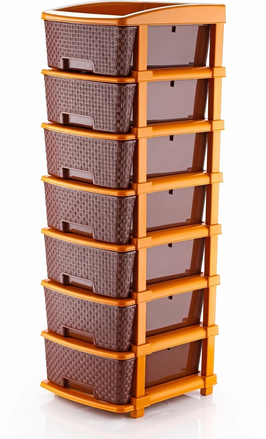 Image of Scrub Daddy multi-purpose plastic storage drawer Plastic 7 Door Almirah