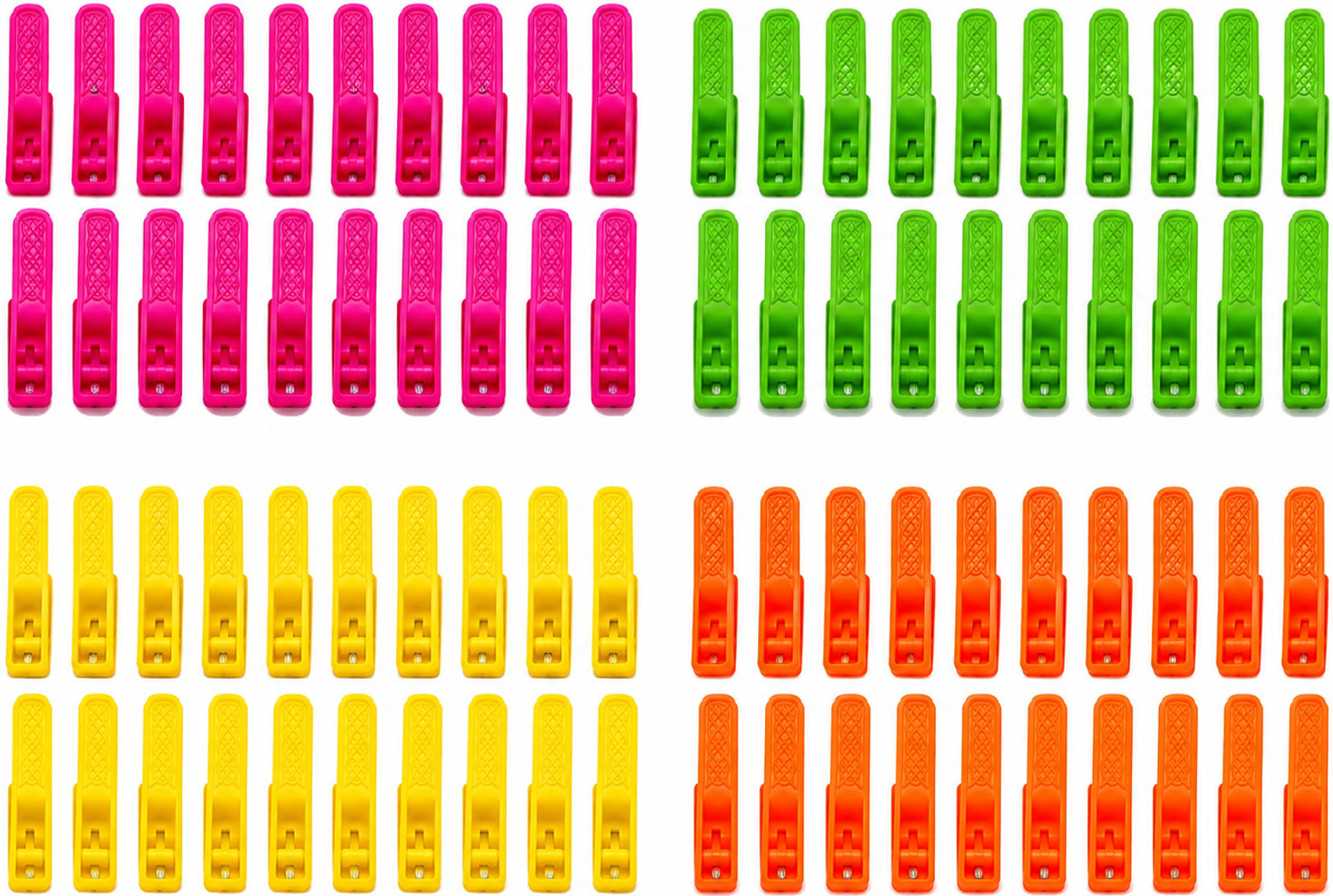 Image of Somapa 72 Pcs Mix Color Plastic Cloth Hanging Clips Plastic Cloth Clips Plastic Cloth Clips