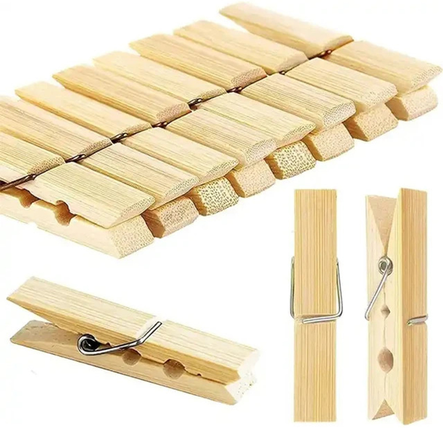 Image of Nusa Kerala's Pride of Traditional-Famous Standard Bamboo Wooden Clip Cloth Drying Bamboo Cloth Clips