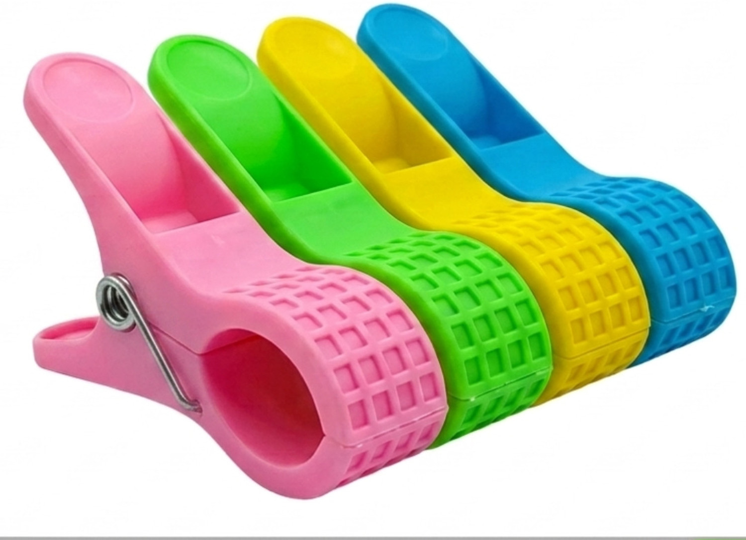 Image of Somapa Heavy Duty Plastic Cloth Chimti Set with Anti-Slip Grip - Pack of 36 Plastic Cloth Clips