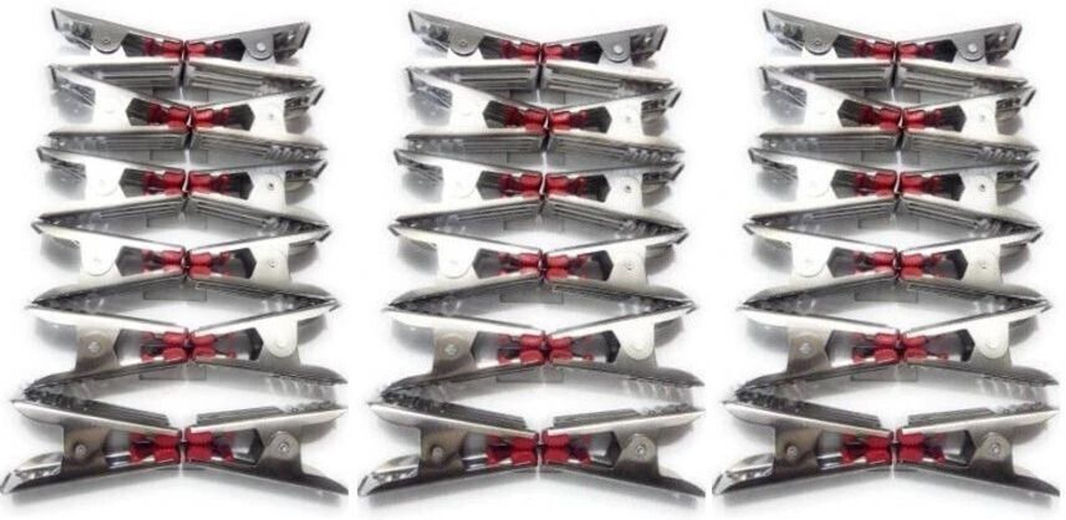 Image of upalabdh 36PCs Cloth Clip Cloths Clips Pegs Pins Hanging Clothes Dryer Rope Pipe Rod Stainless Steel Cloth Clips
