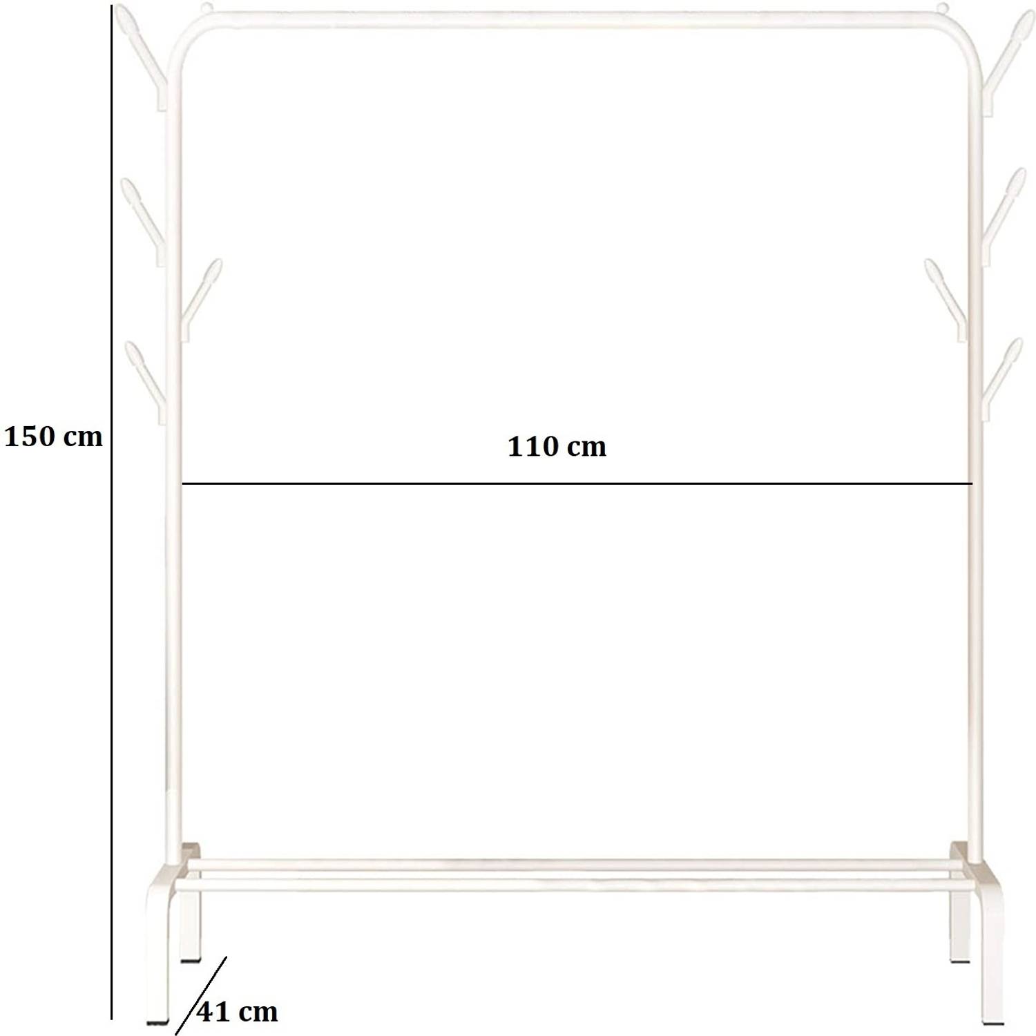 BUCKETLIST Metal Garment Stand Rack - Image 4