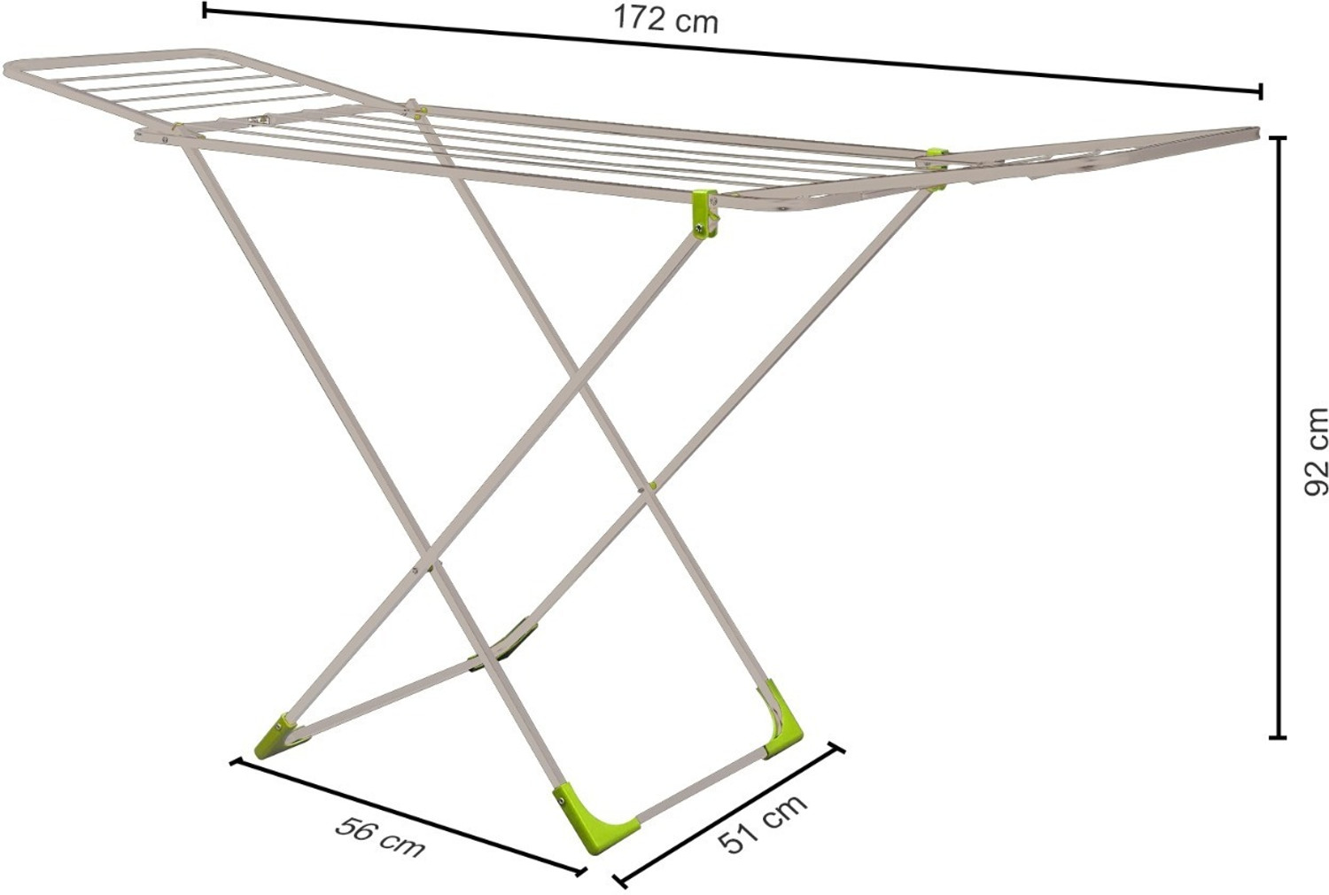 Image of Homlix Steel Floor Cloth Dryer Stand DrySwift