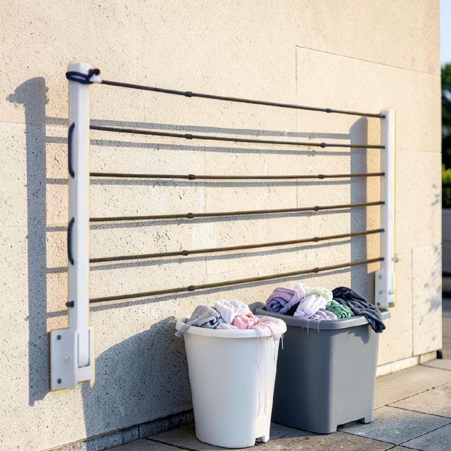Image of DRYILLA Steel Wall Cloth Dryer Stand 6T-FLAT-AA11