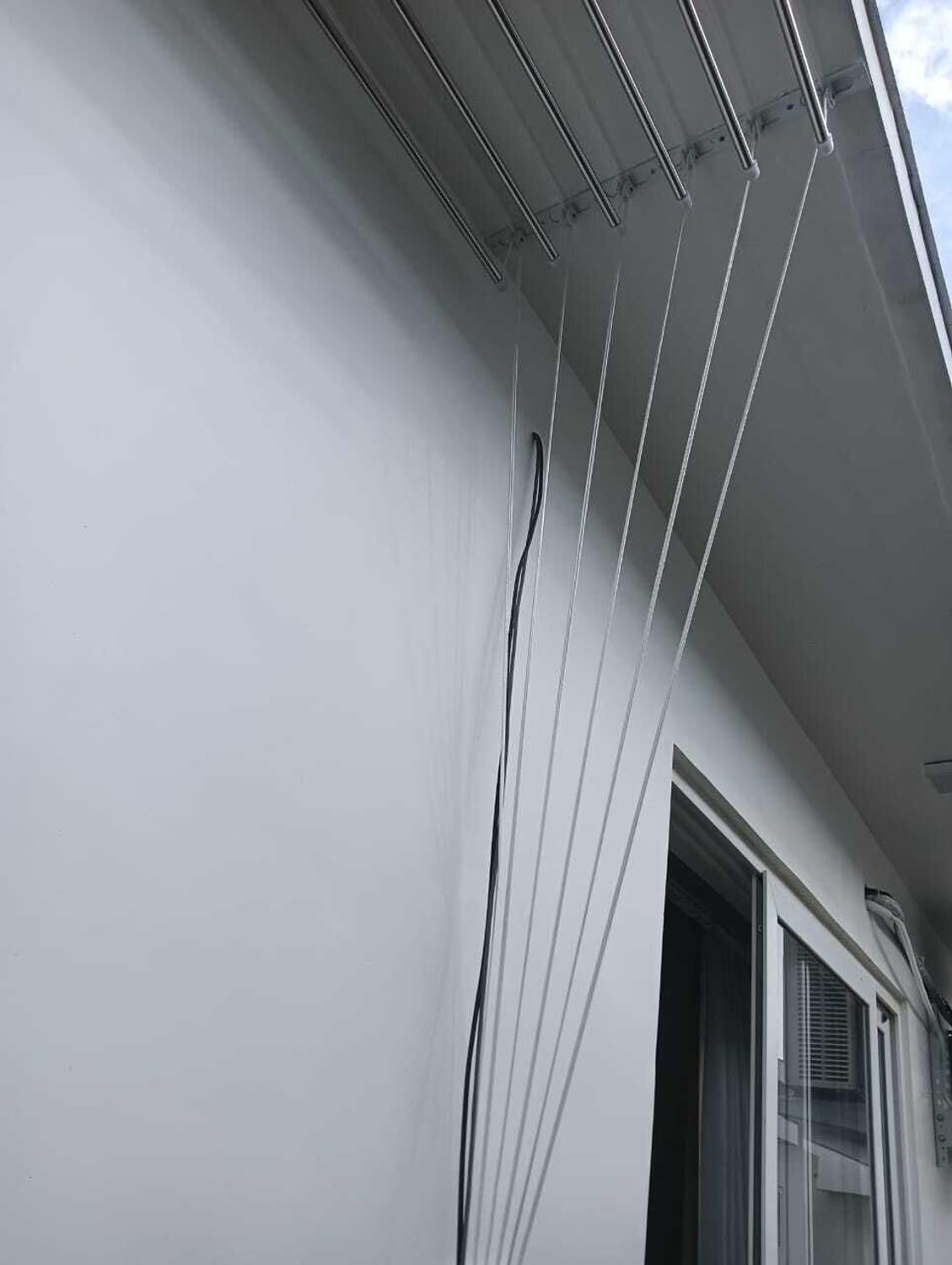 Image of dry cloth hanger ceiling Steel Ceiling Cloth Dryer Stand Pully cloth hangers
