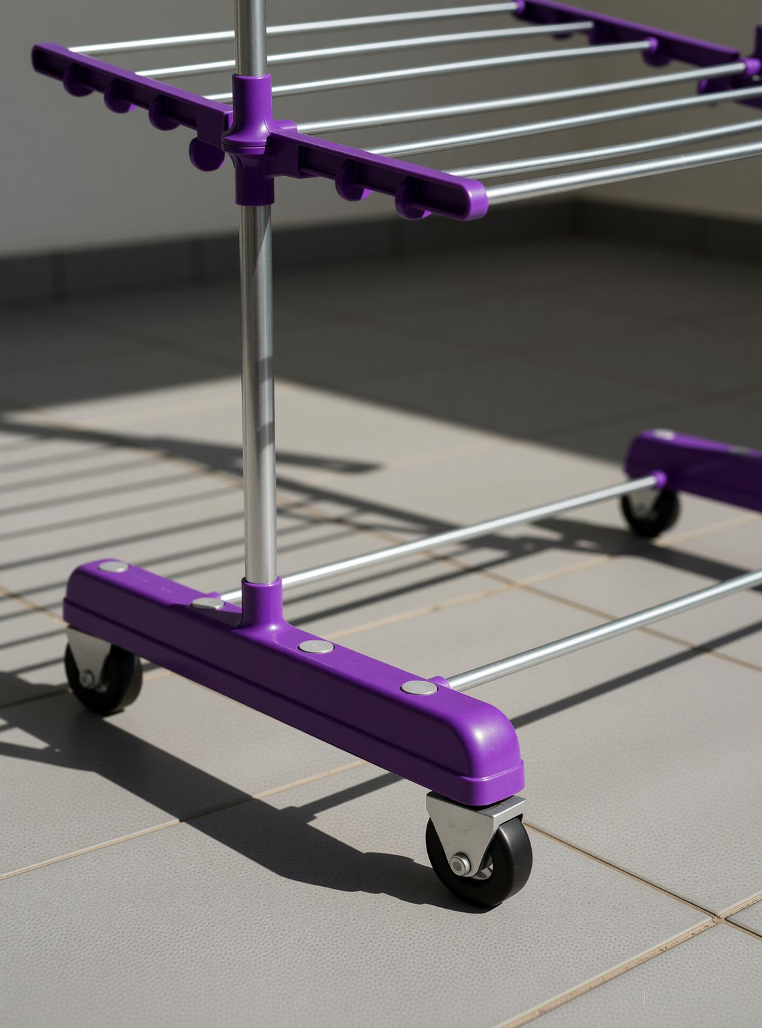 Image of Unizone Plastic, Steel Floor Cloth Dryer Stand - 12 Month Warranty - DV3S Floor Cloth Dryer Stand JB N00010 - 50 (3 Tier)