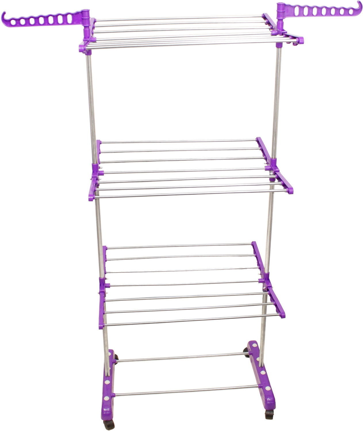 Image of Unizone Plastic, Steel Floor Cloth Dryer Stand - 12 Month Warranty - DV3S Floor Cloth Dryer Stand JB N00010 - 50 (3 Tier)