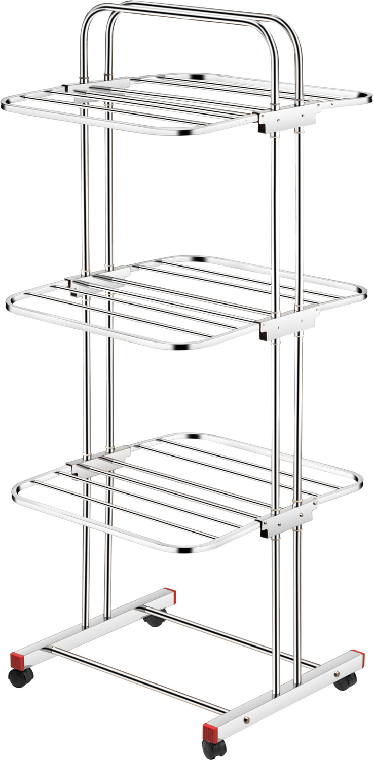 Image of Nita Steel Floor Cloth Dryer Stand NEETA NET 7.3KG Heavy-Duty Indoor & Outdoor Use Rust-Proof, Space-Saving