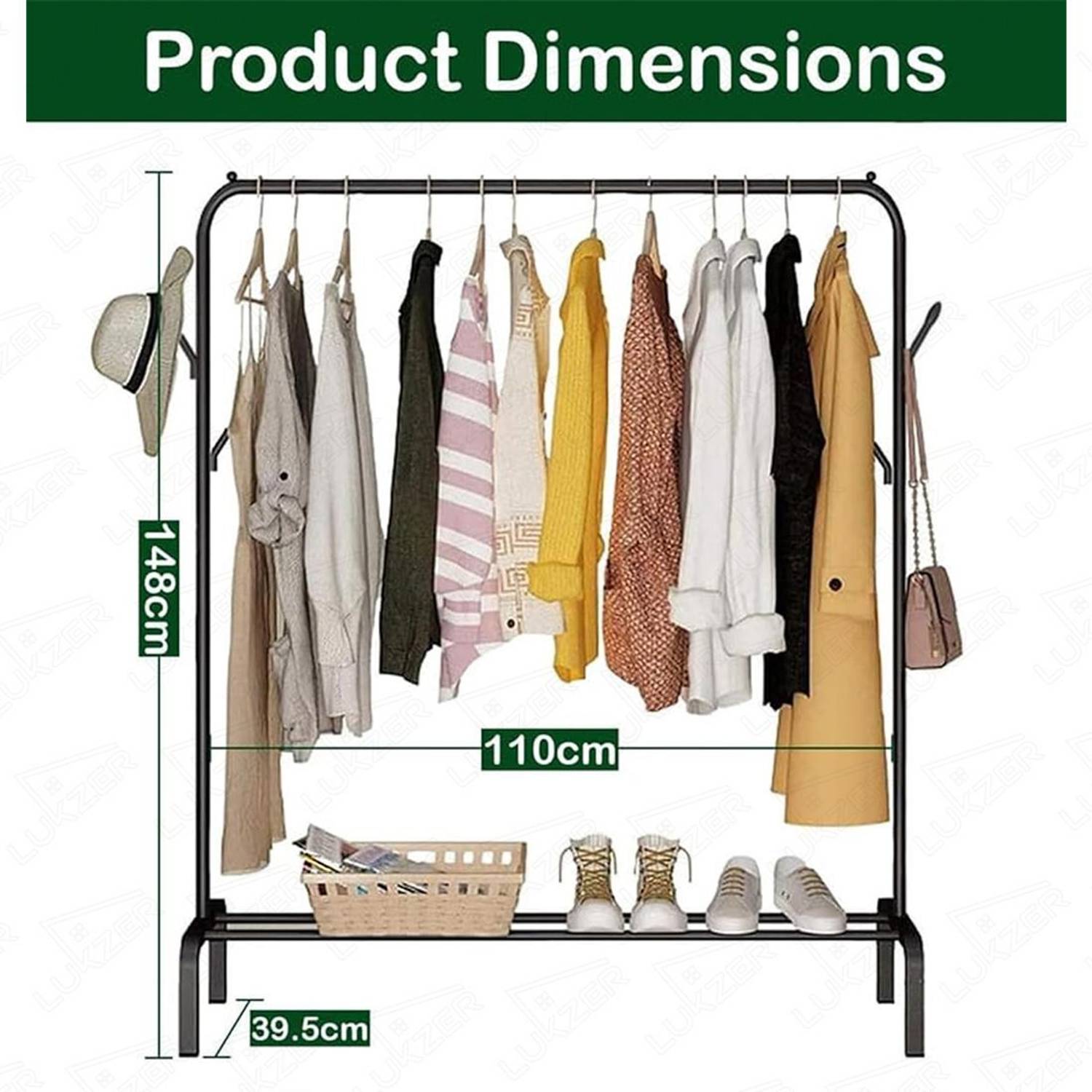 LUKZER Steel Floor Cloth Dryer Stand - Image 4