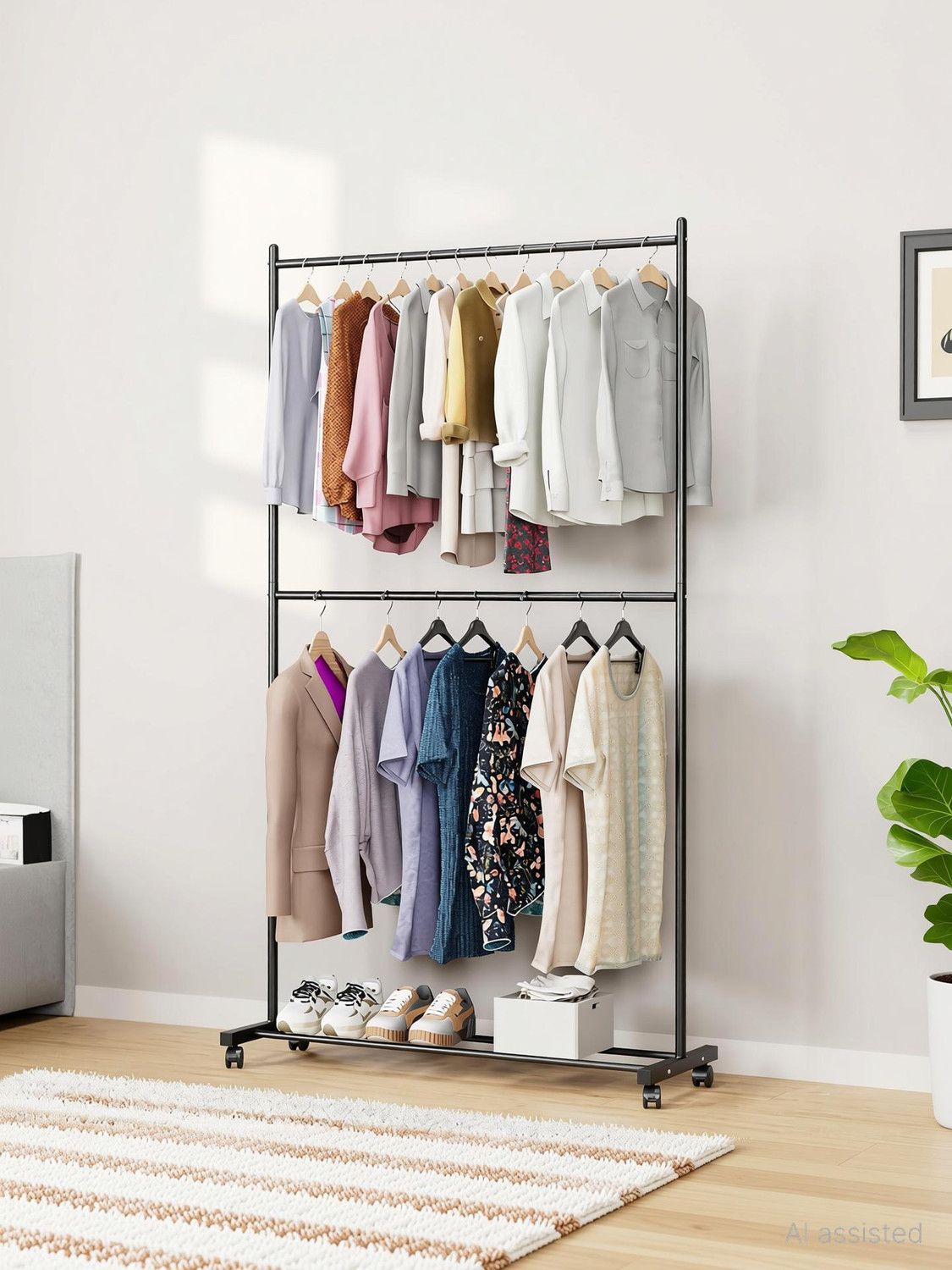 Image of LUKZER Steel Floor Cloth Dryer Stand MGS-006