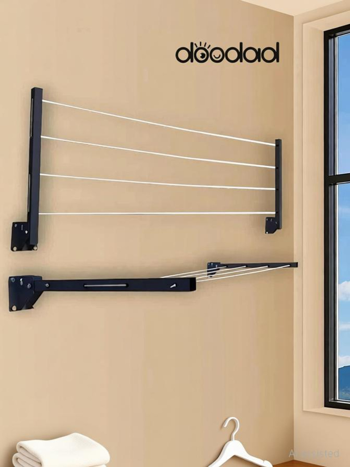 Image of doodad Steel Wall Cloth Dryer Stand CDS-MSWM4T