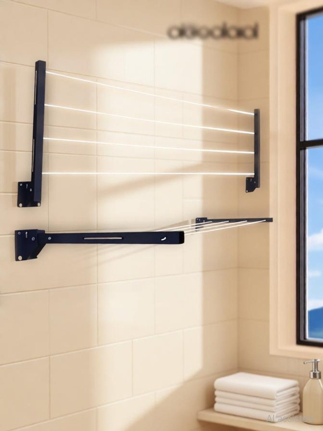 Image of doodad Steel Wall Cloth Dryer Stand CDS-MSWM4T