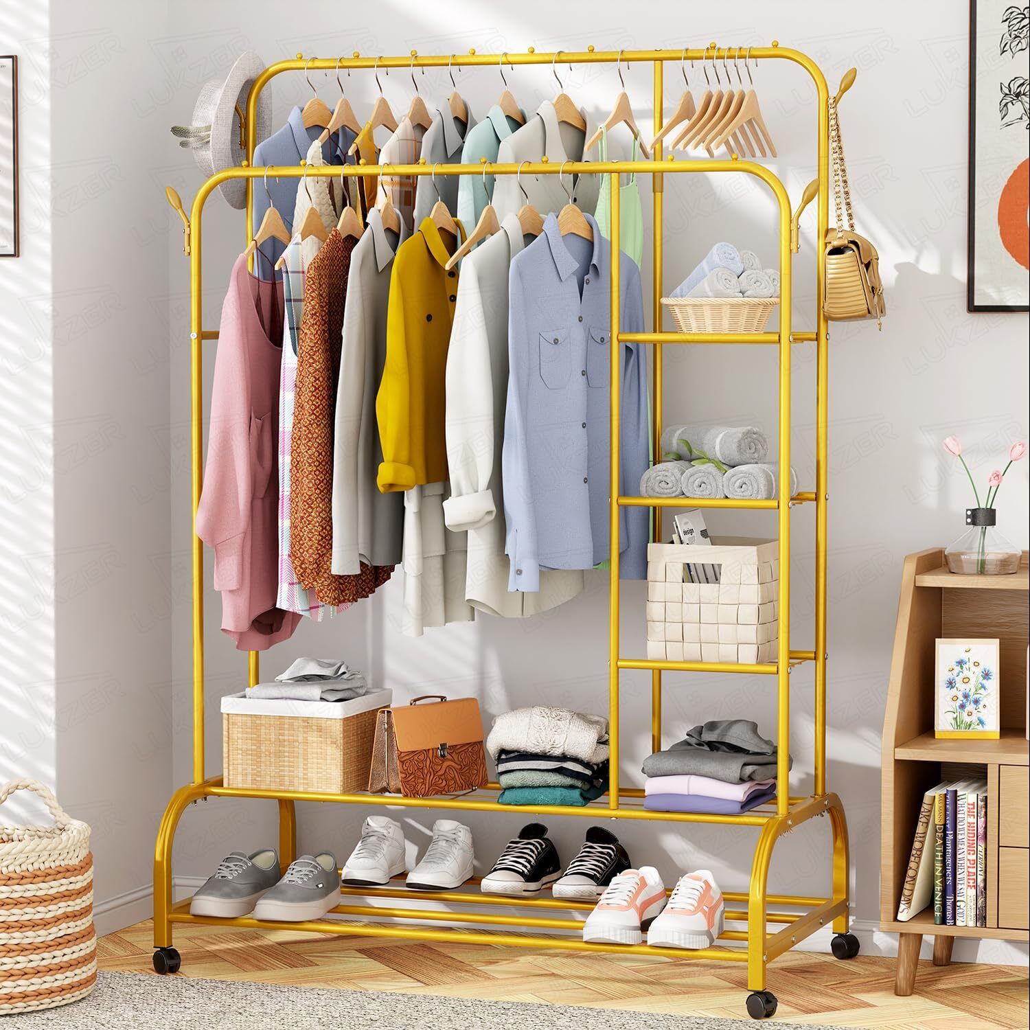 Image of LUKZER Steel Floor Cloth Dryer Stand MGS-008