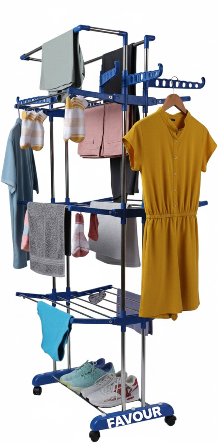 Image of FAVOUR Steel Floor Cloth Dryer Stand JB N0002